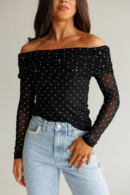 NEW!! Evening Glam Off The Shoulder Top