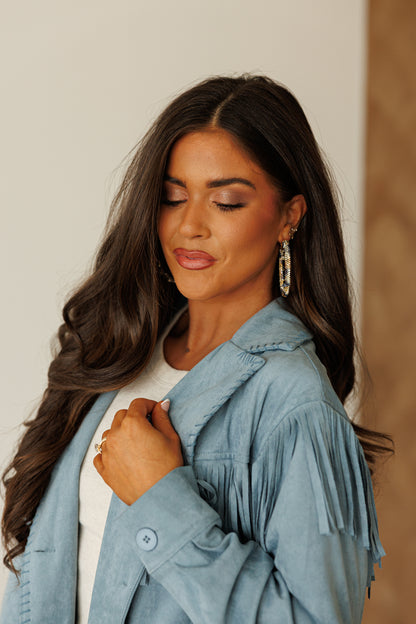 NEW!! Leopard Crystal Hoop Earrings