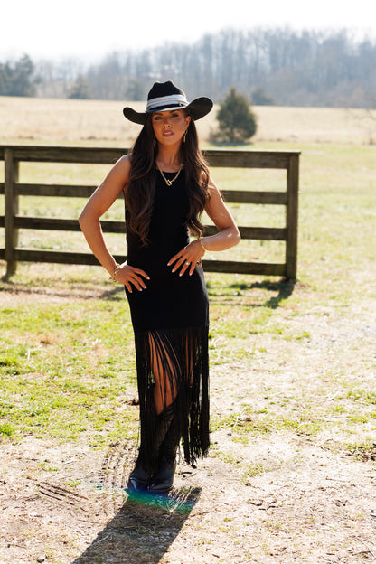 NEW!! Trendsetter Fringe Midi Dress