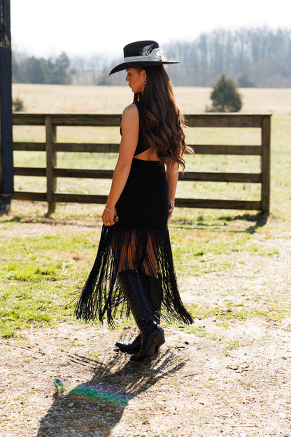 NEW!! Trendsetter Fringe Midi Dress