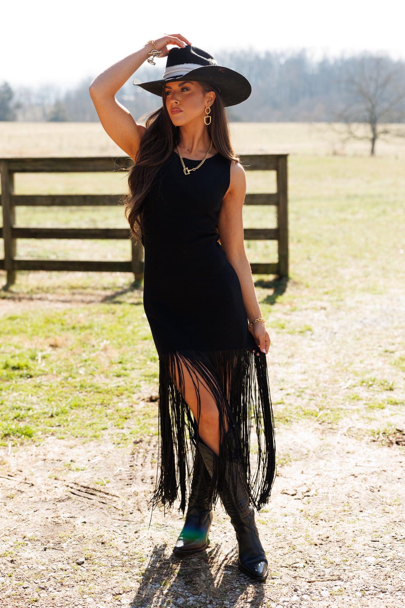 NEW!! Trendsetter Fringe Midi Dress