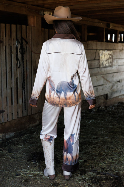 NEW!! Ranch Life Silky PJ Set