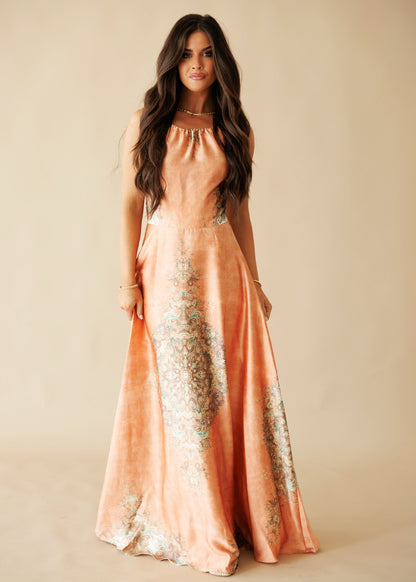 The "Sorrento" Halter Maxi Dress