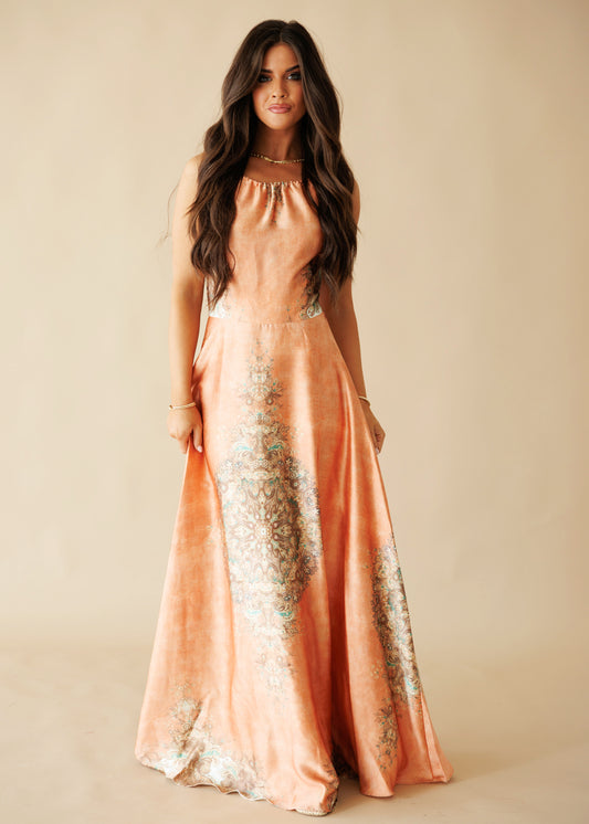The "Sorrento" Halter Maxi Dress