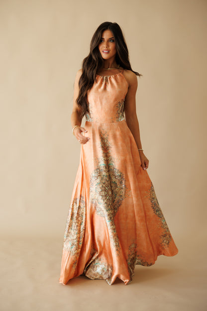 The "Sorrento" Halter Maxi Dress