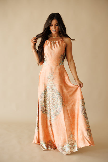 The "Sorrento" Halter Maxi Dress