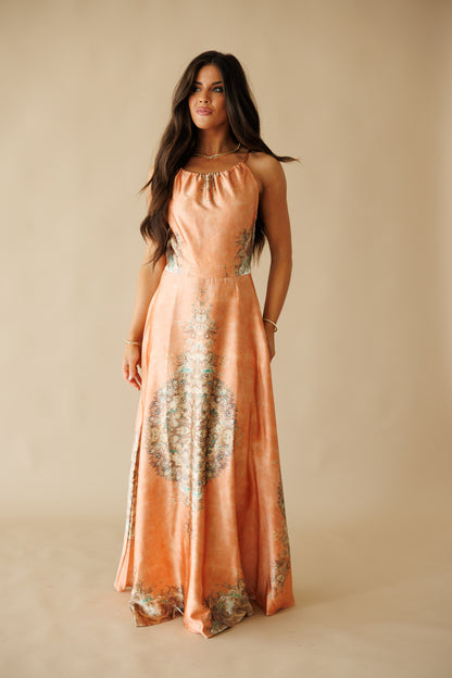 The "Sorrento" Halter Maxi Dress