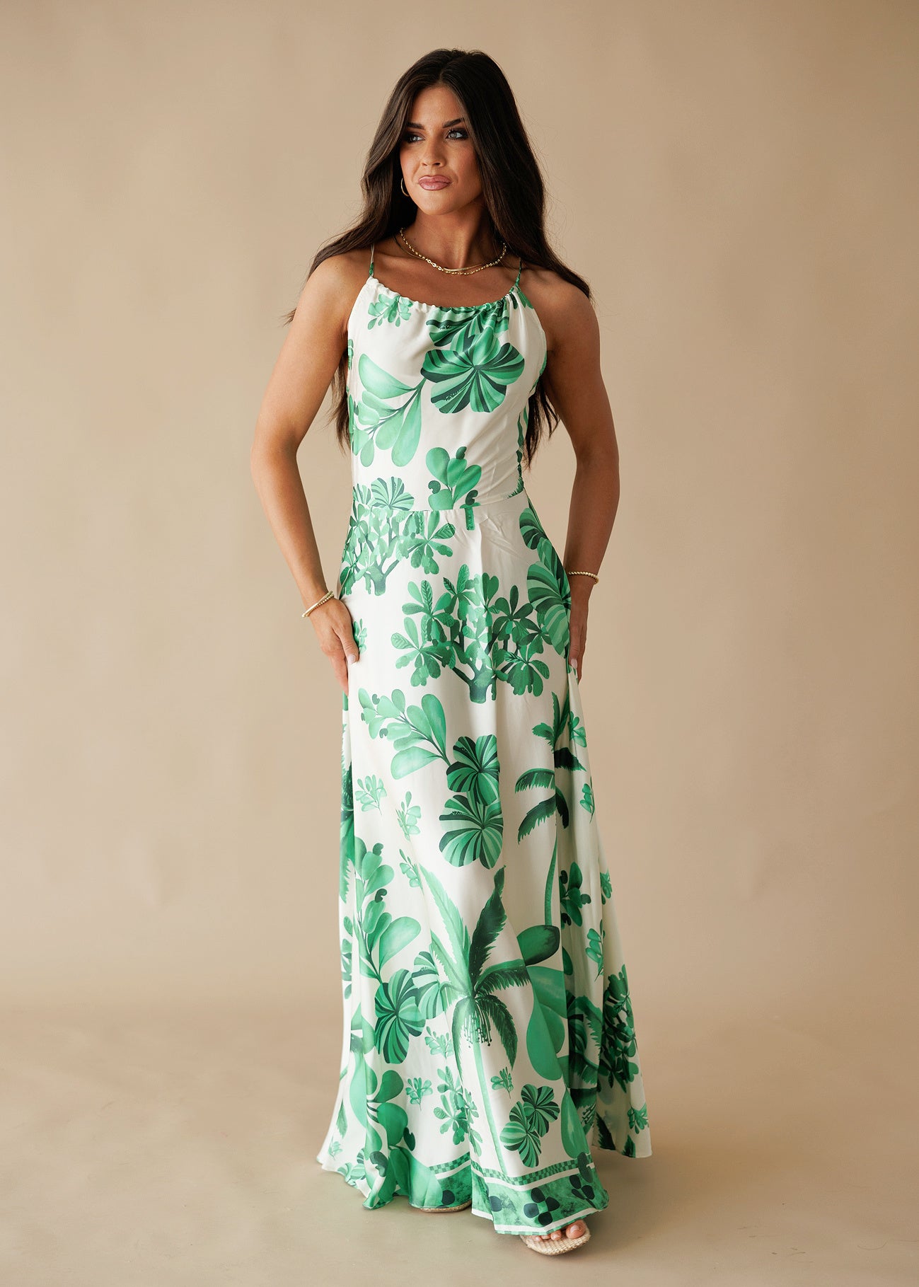 The "Newport" Halter Maxi Dress