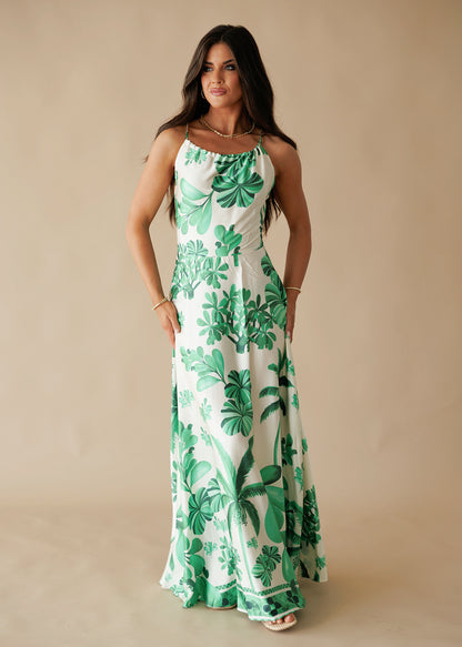 The "Newport" Halter Maxi Dress