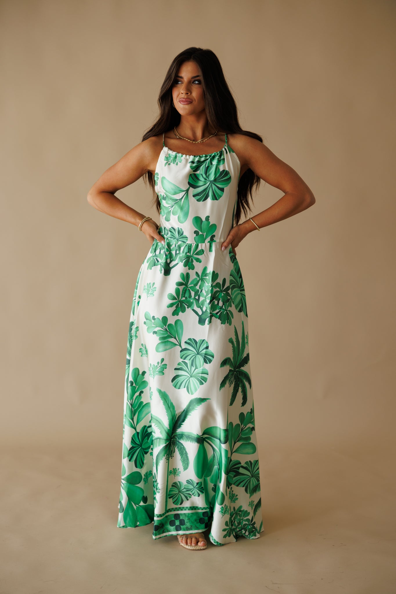 The "Newport" Halter Maxi Dress