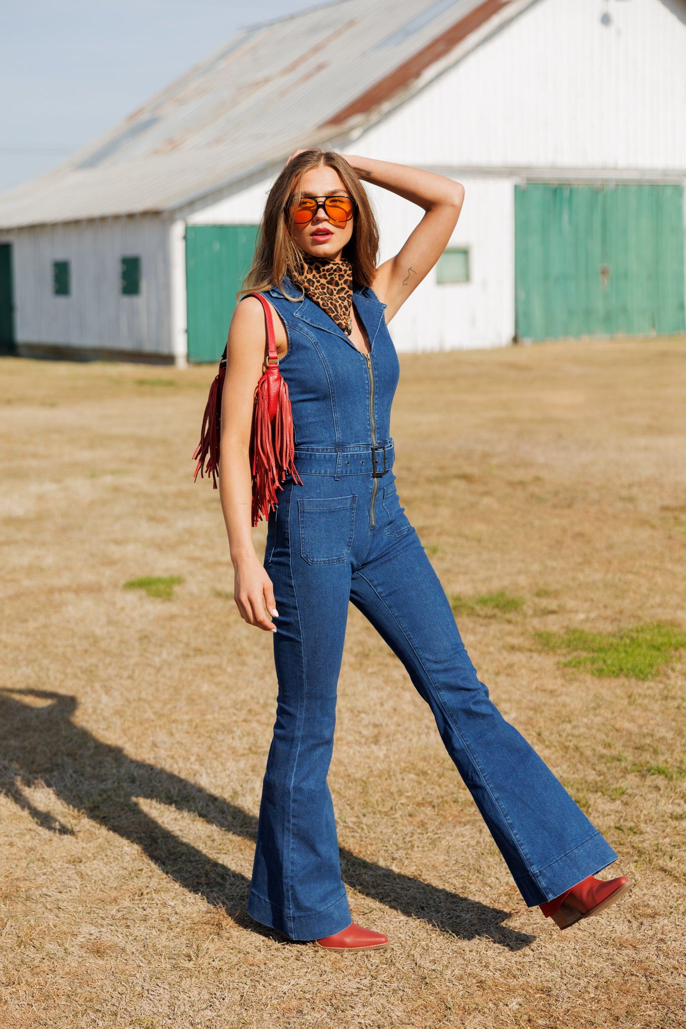 "Saddle Up" Denim Jumpsuit