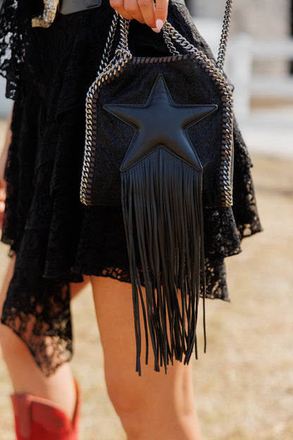 Vintage Stella McCartney Falabella Fringe Star Mini Tote