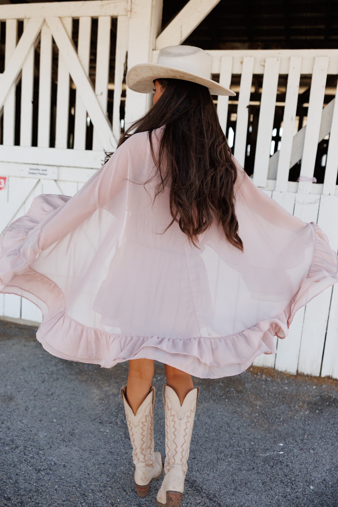 "Western Icon" Ruffle Mini Dress