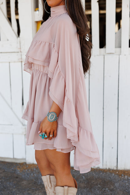"Western Icon" Ruffle Mini Dress