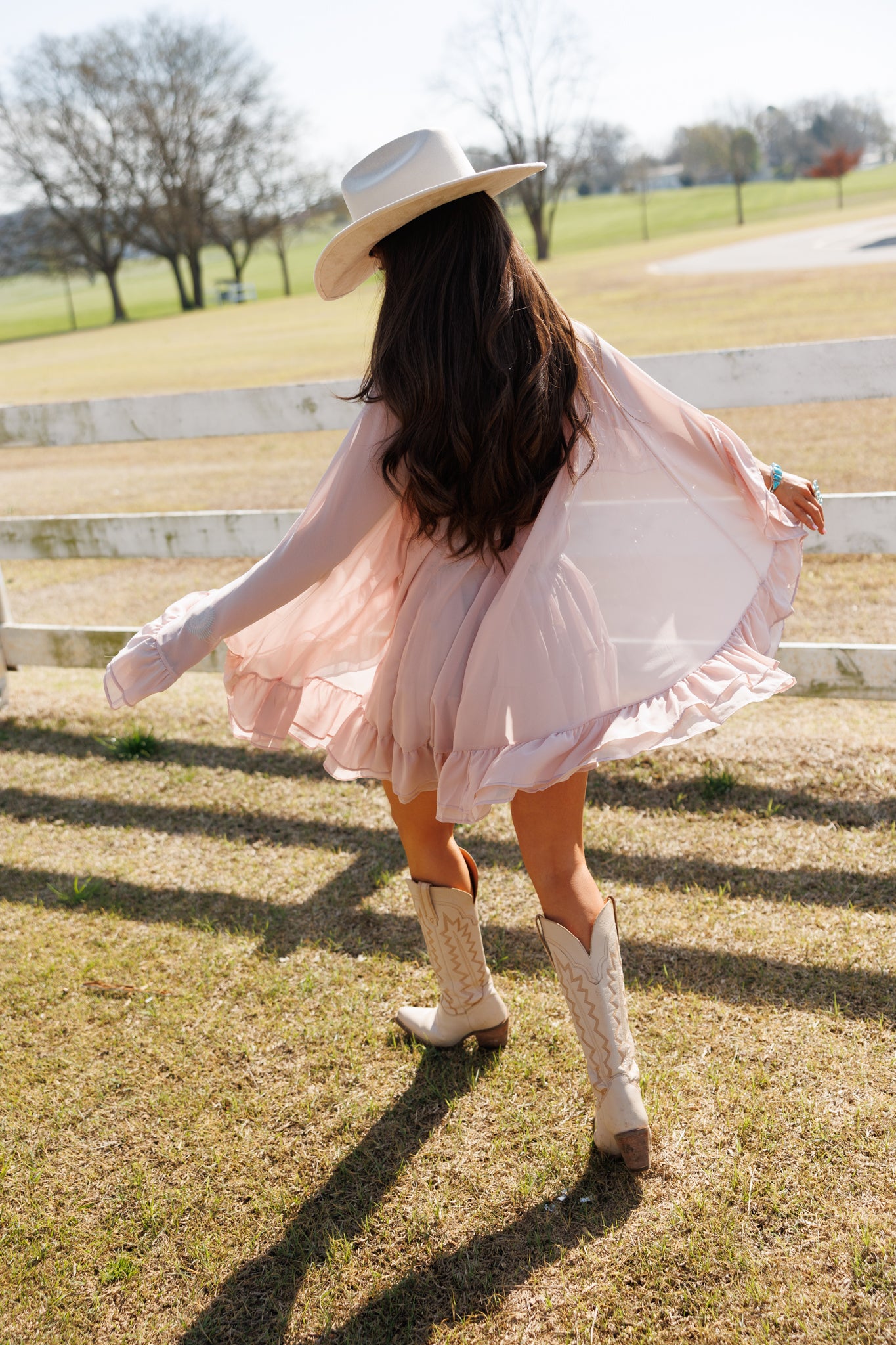 "Western Icon" Ruffle Mini Dress