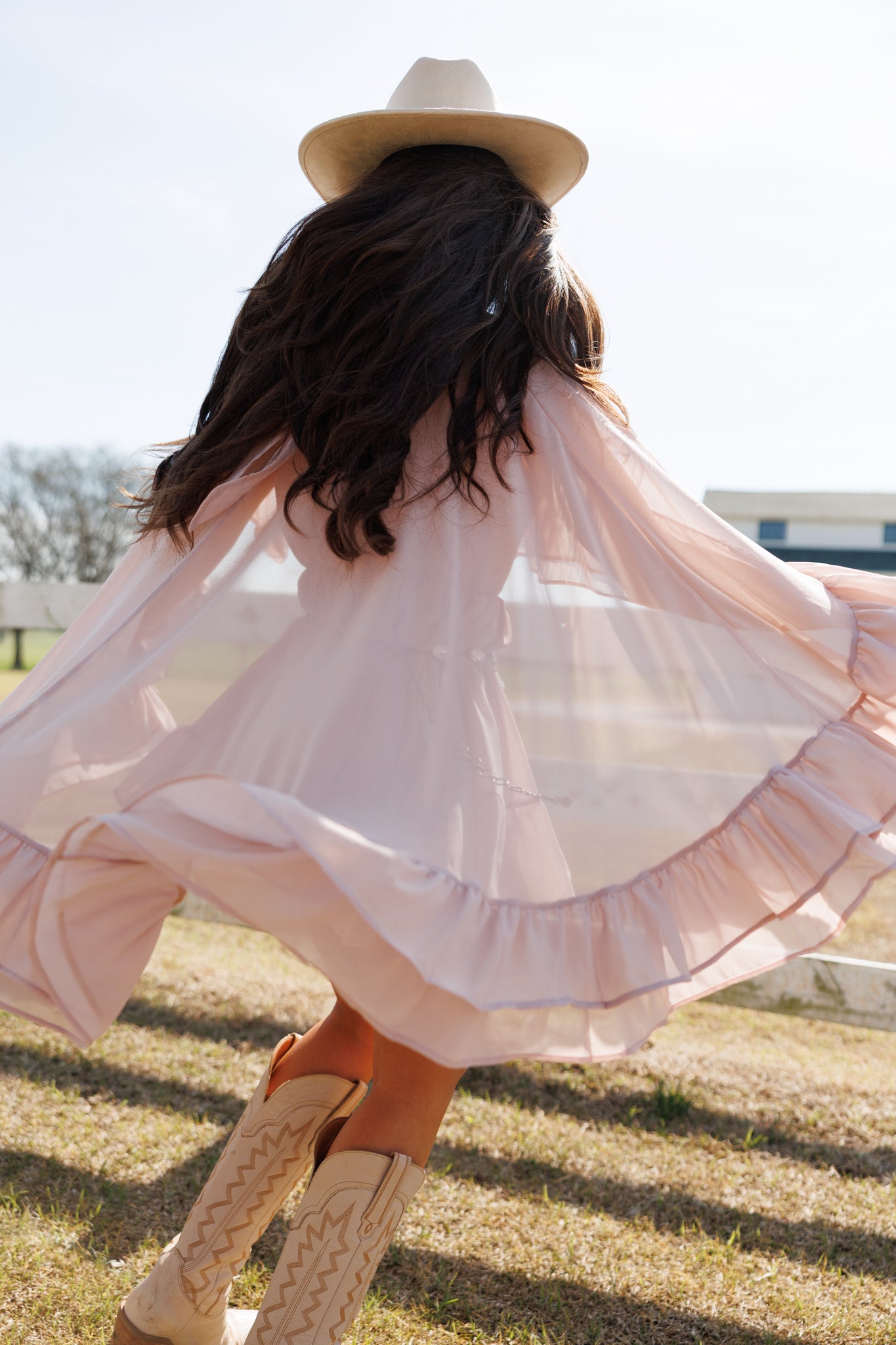 "Western Icon" Ruffle Mini Dress