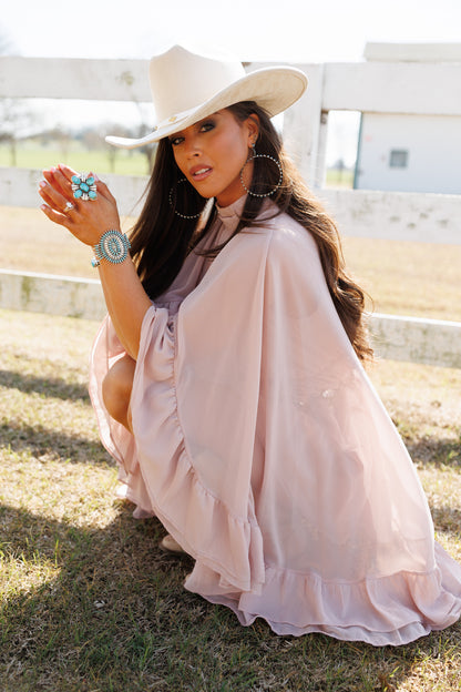 "Western Icon" Ruffle Mini Dress