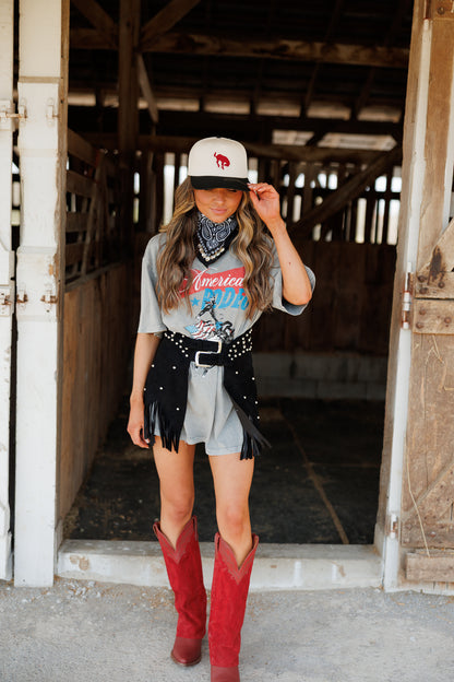 Luxe Rhinestone Bandana in Black