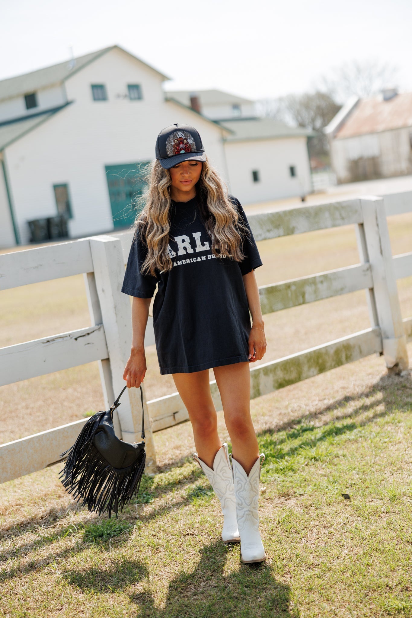 Darlin American Brand Tee - Black