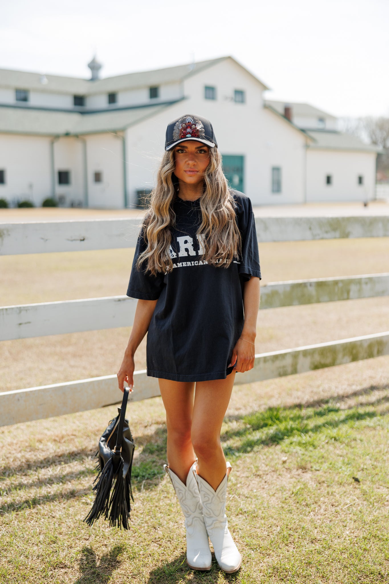 Darlin American Brand Tee - Black
