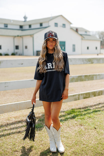 Darlin American Brand Tee - Black