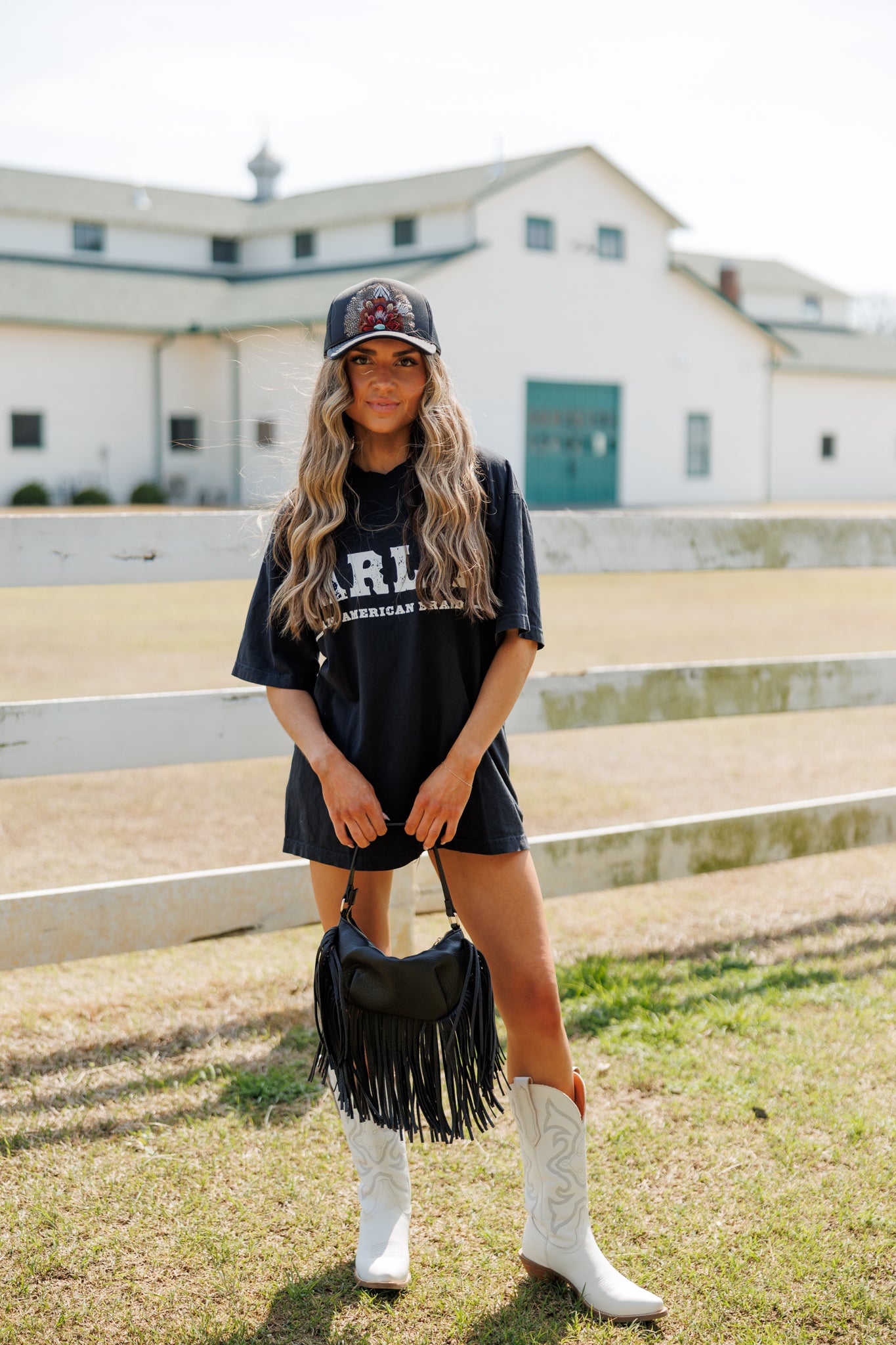Darlin American Brand Tee - Black
