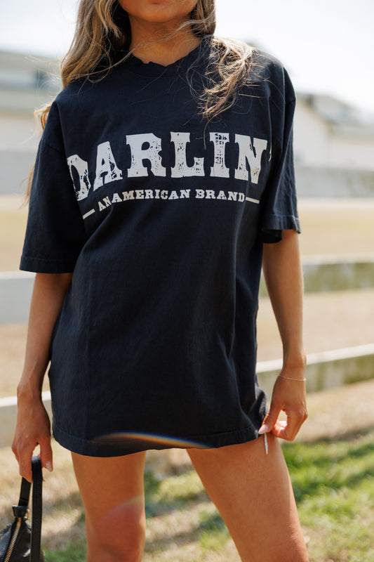 NEW!! Darlin American Brand Tee - Black