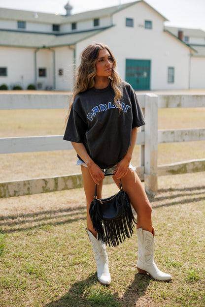 Darlin Short Sleeve - Charcoal