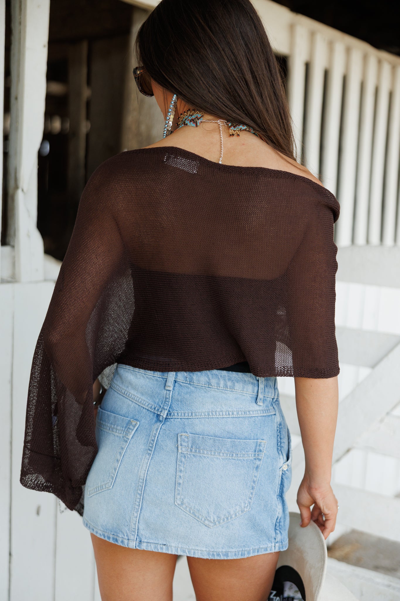 NEW!! We The Free Wynne Denim Skirt in Light Indigo