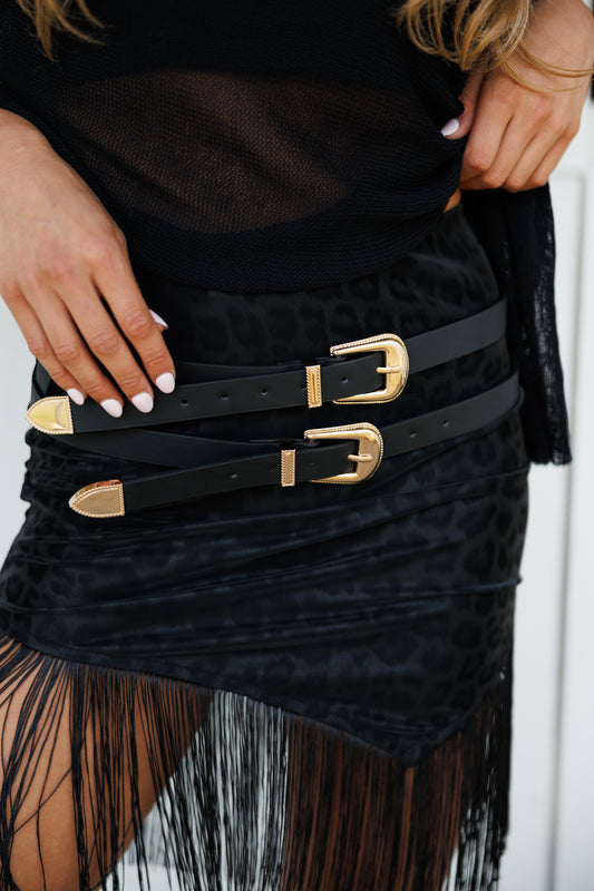 "Soundcheck" Double Buckle Belt