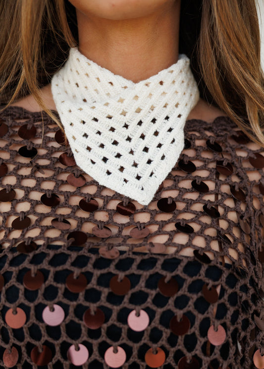 Crochet Knit Bandana