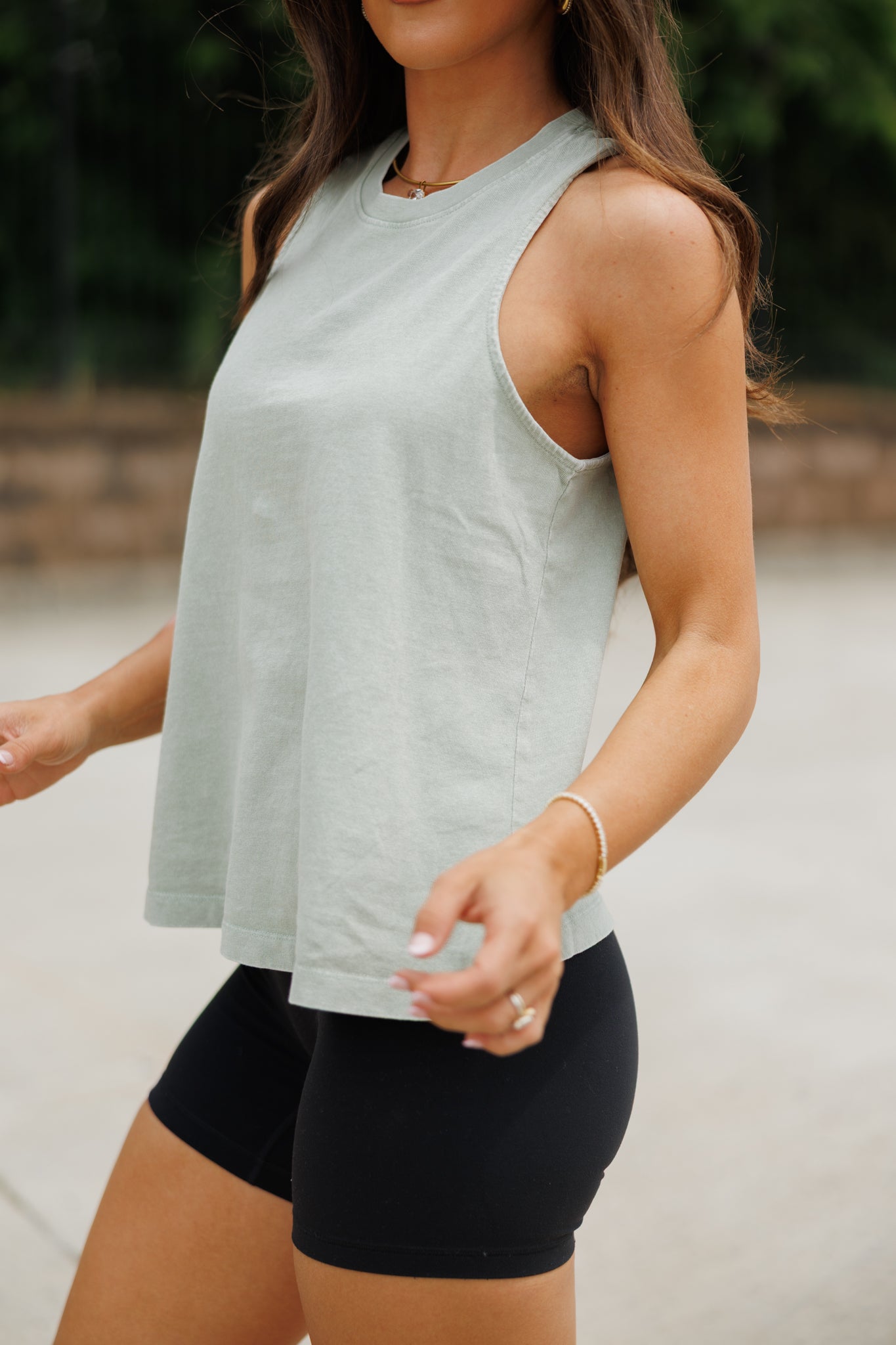 "Essentials" Tank in Sage Green