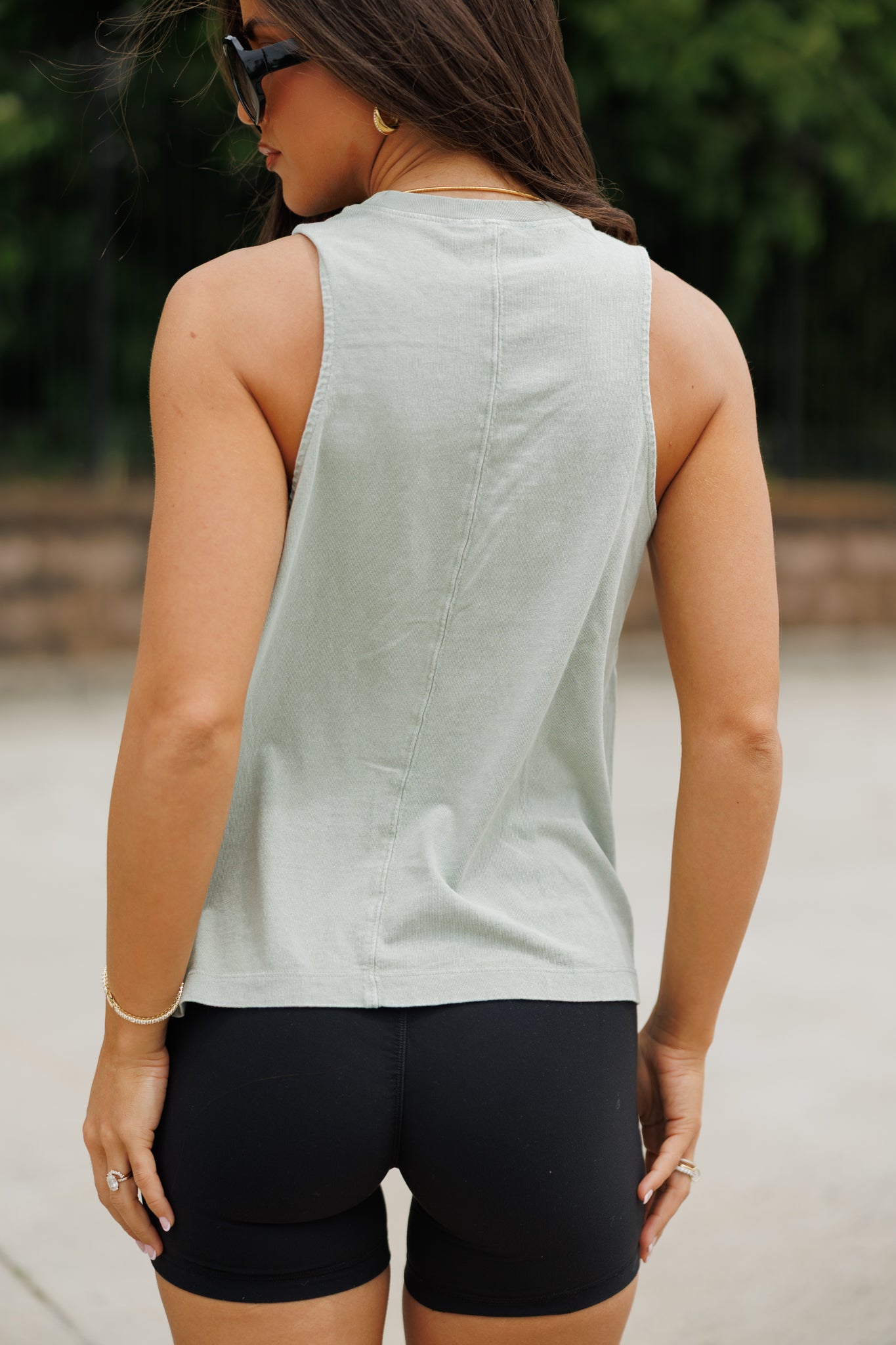 "Essentials" Tank in Sage Green