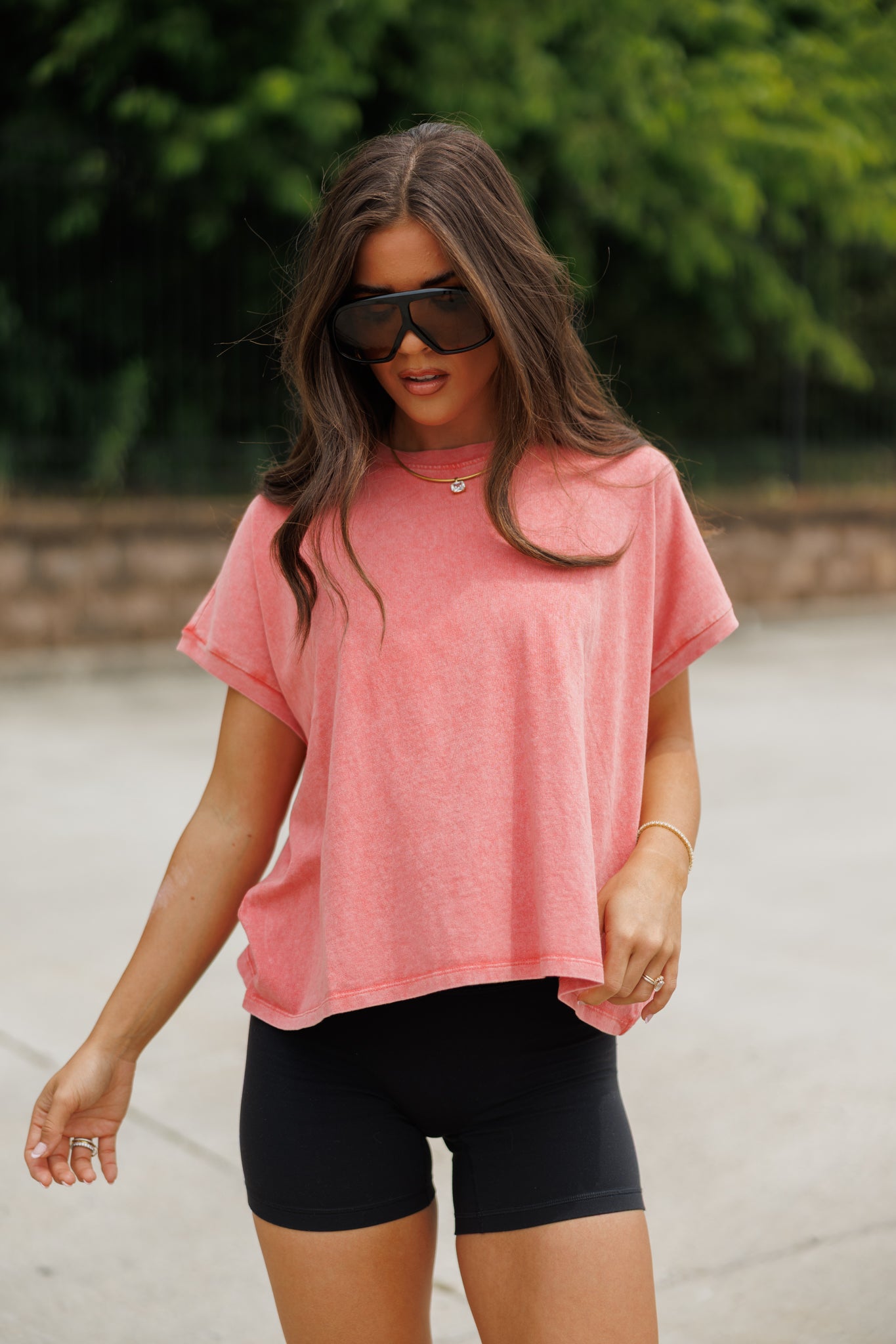 "Everyday" Tee in Coral