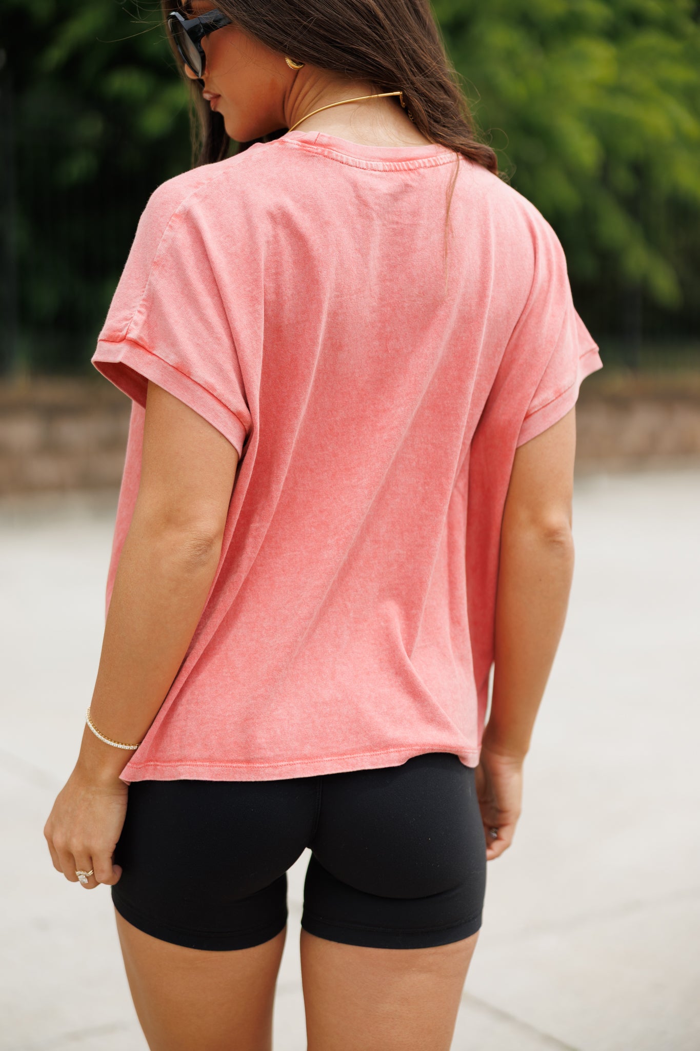 "Everyday" Tee in Coral