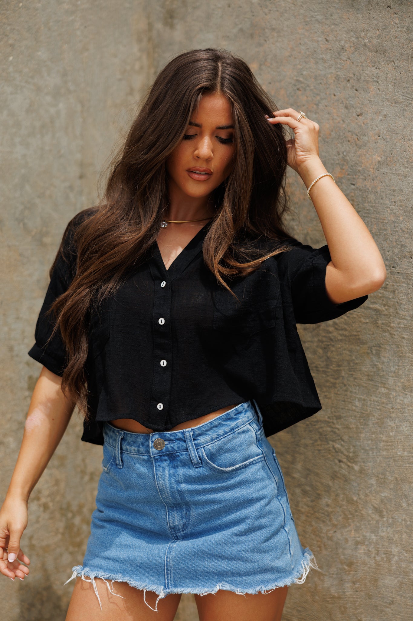 "Jessie" Top in Black