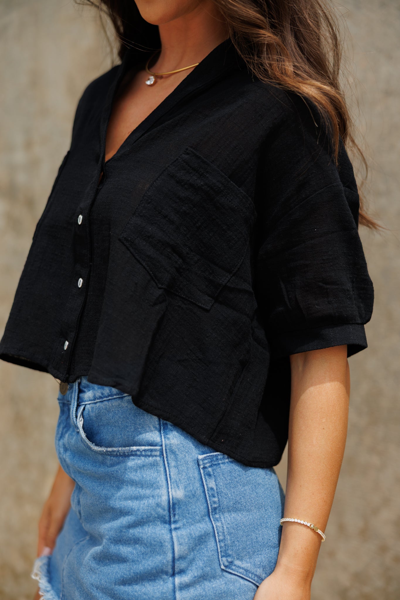 "Jessie" Top in Black
