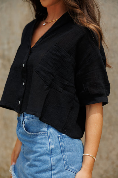 "Jessie" Top in Black