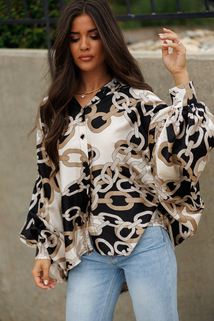 Chainlink Satin Top