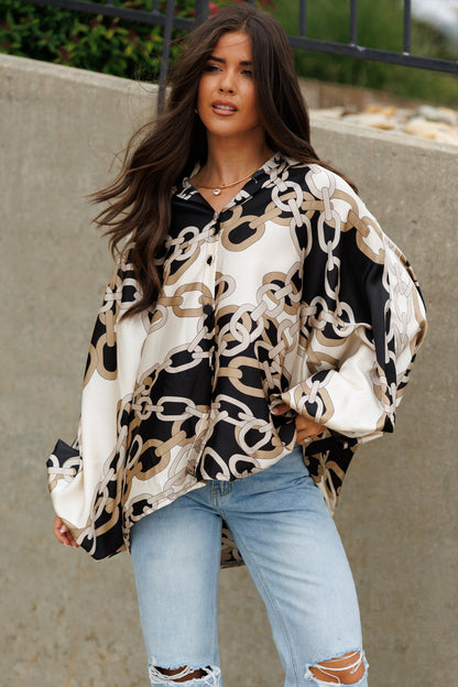 Chainlink Satin Top