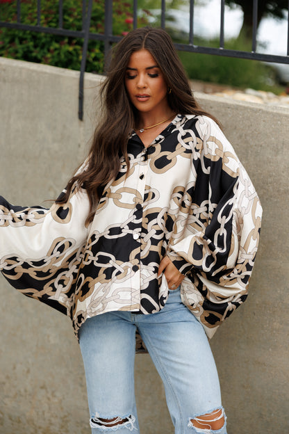 Chainlink Satin Top