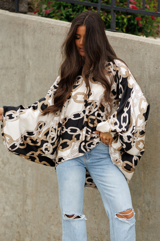 Chainlink Satin Top