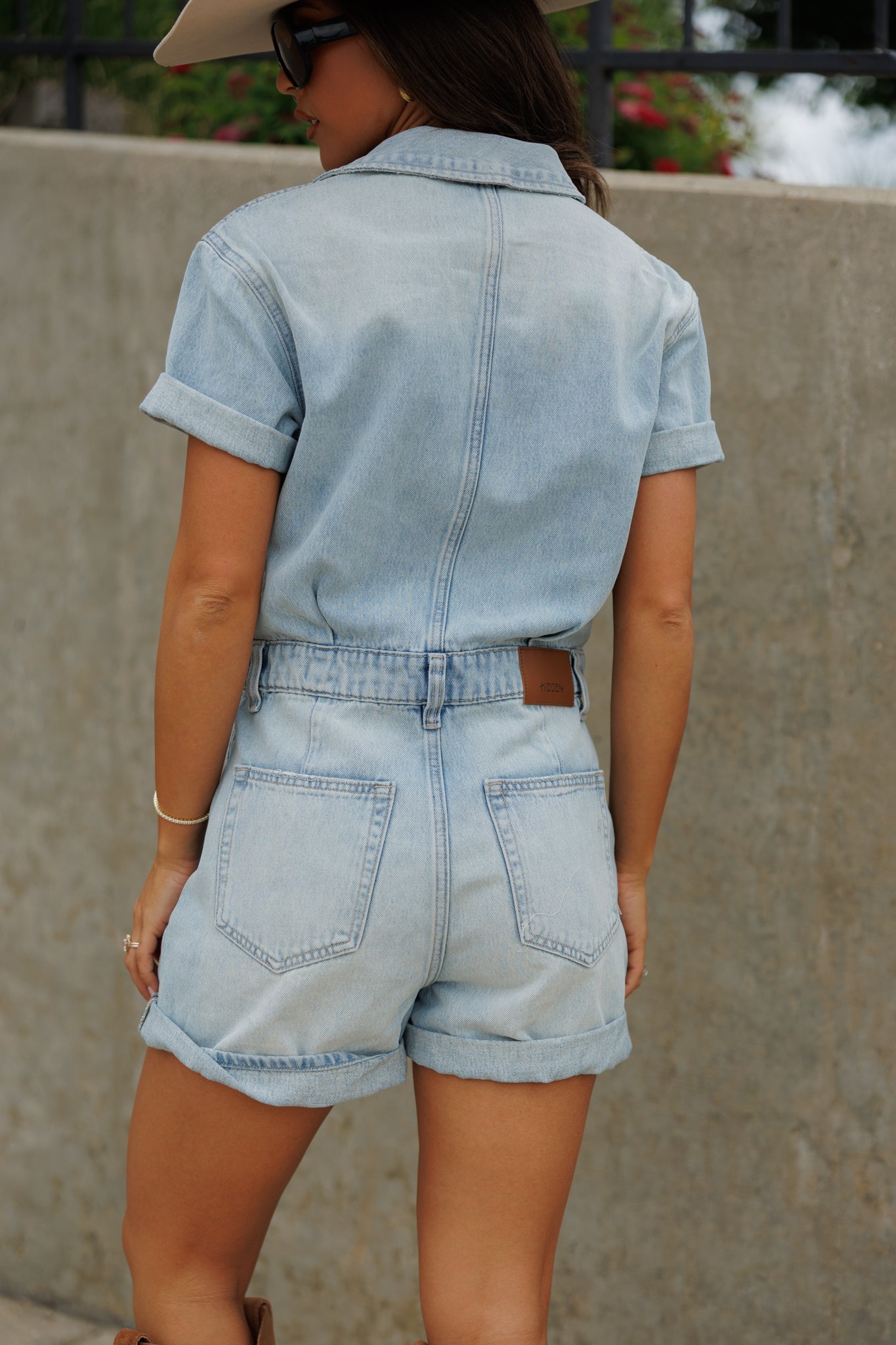 The Dylan Romper in Medium Light
