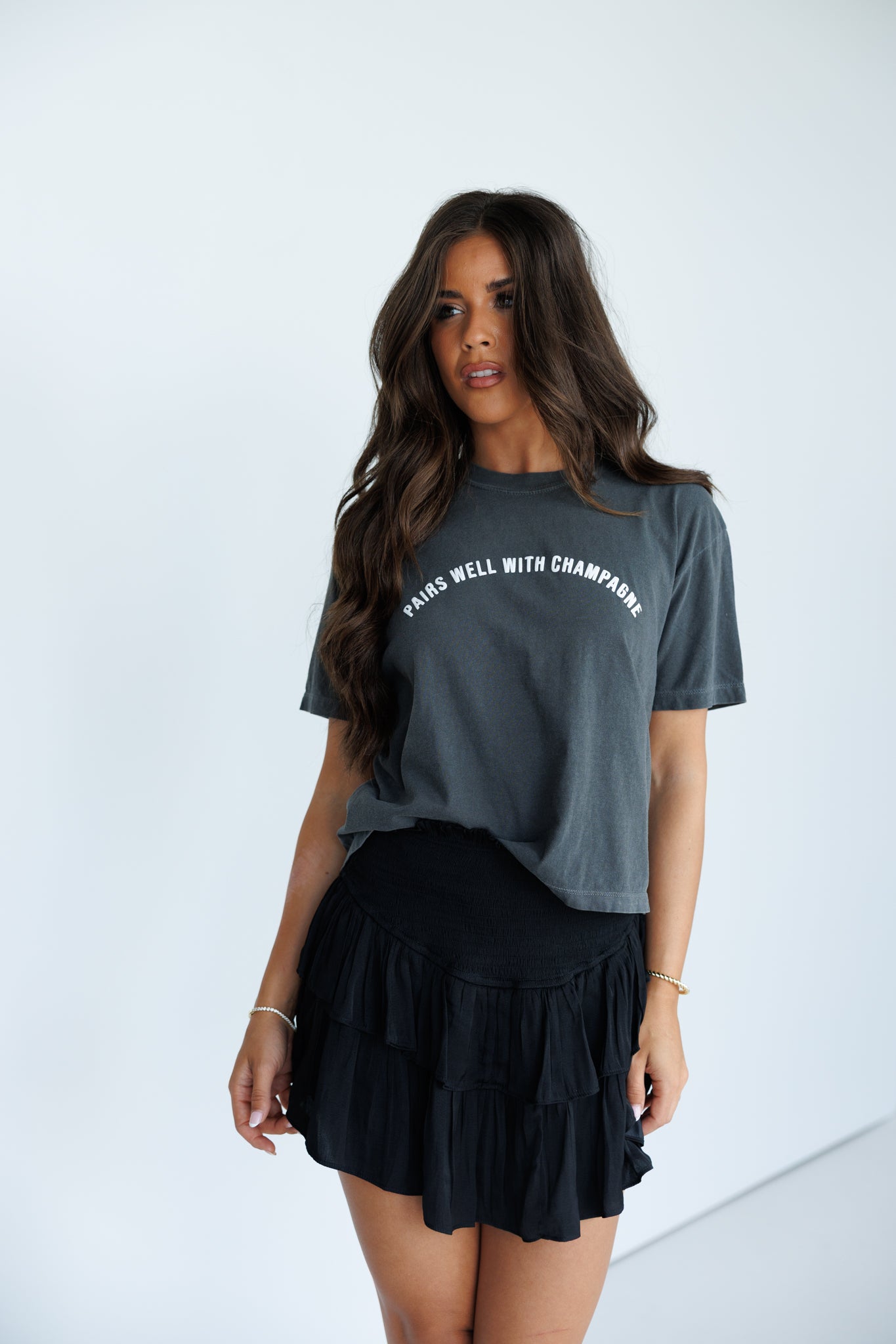 Pairs Well With Champagne® Cropped Tee
