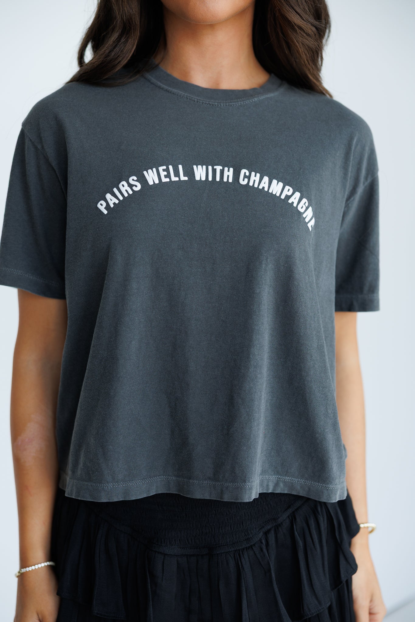 Pairs Well With Champagne® Cropped Tee