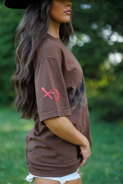 Wild Horse Short Sleeve Tee in Brown