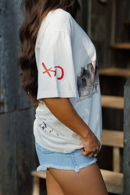 Wild Horse Short Sleeve Tee in Ivory