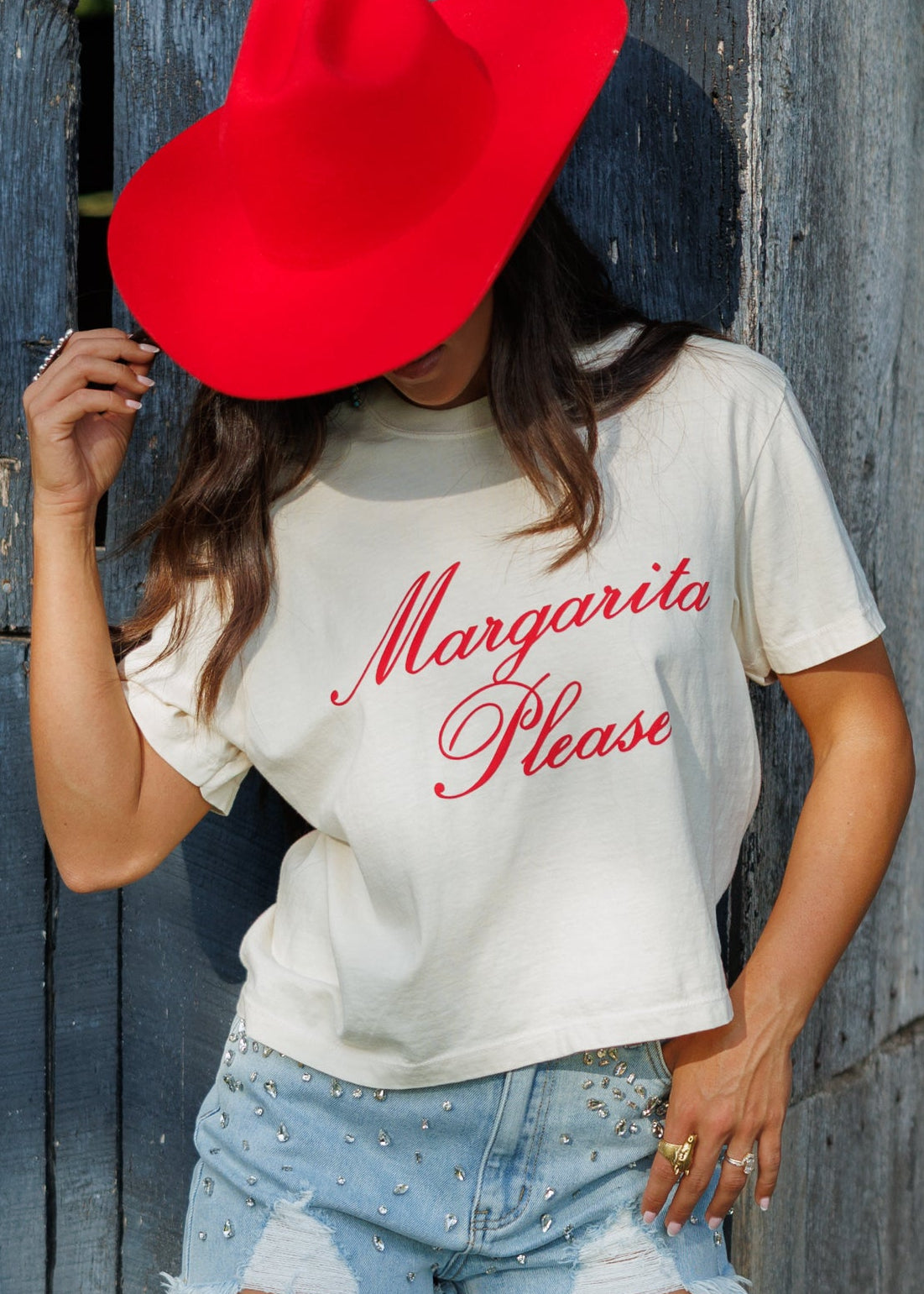 Margarita Please Cropped Tee