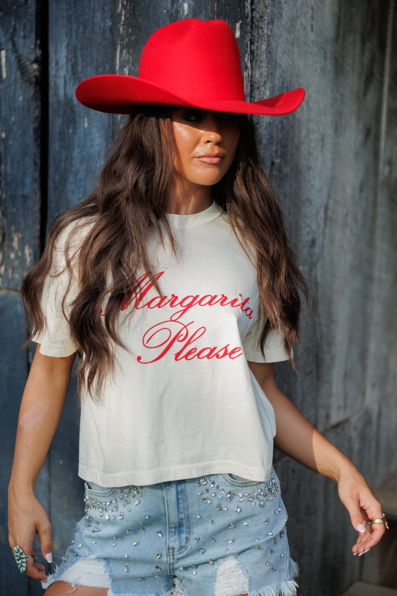Margarita Please Cropped Tee