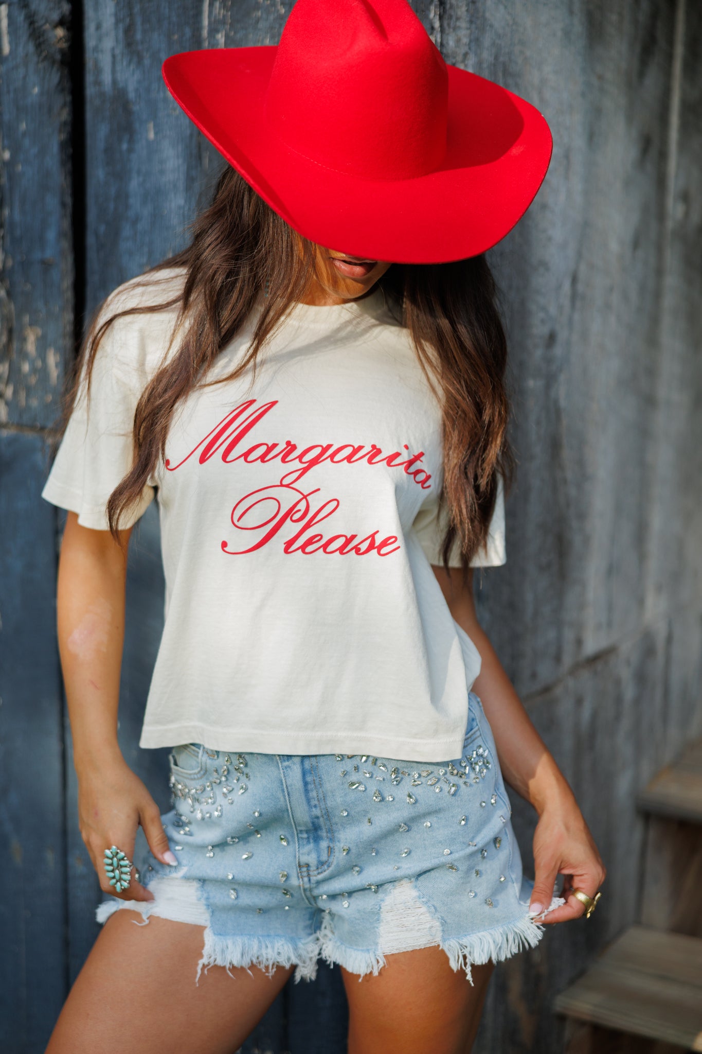 Margarita Please Cropped Tee